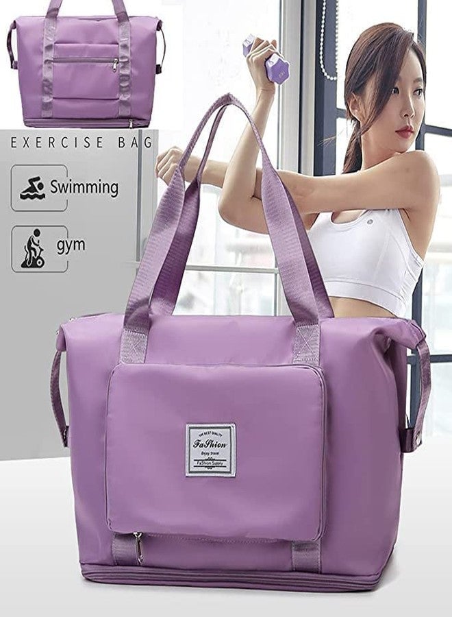 Agroha Nylon 40 cm Travel Duffel Bag, Expandable Folding Travel Bag for Women, Lightweight Waterproof Carry Overnight Luggage Bag for Travel Multicolor (Colour As per Availability) (Multicolored2) - Image 4